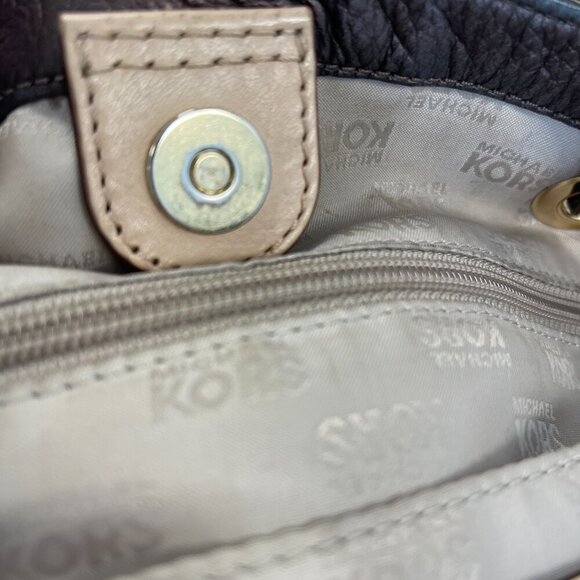 Michael Kors Bronze Leather Tote Shoulder Bag - Preowned - Picture 11 of 12